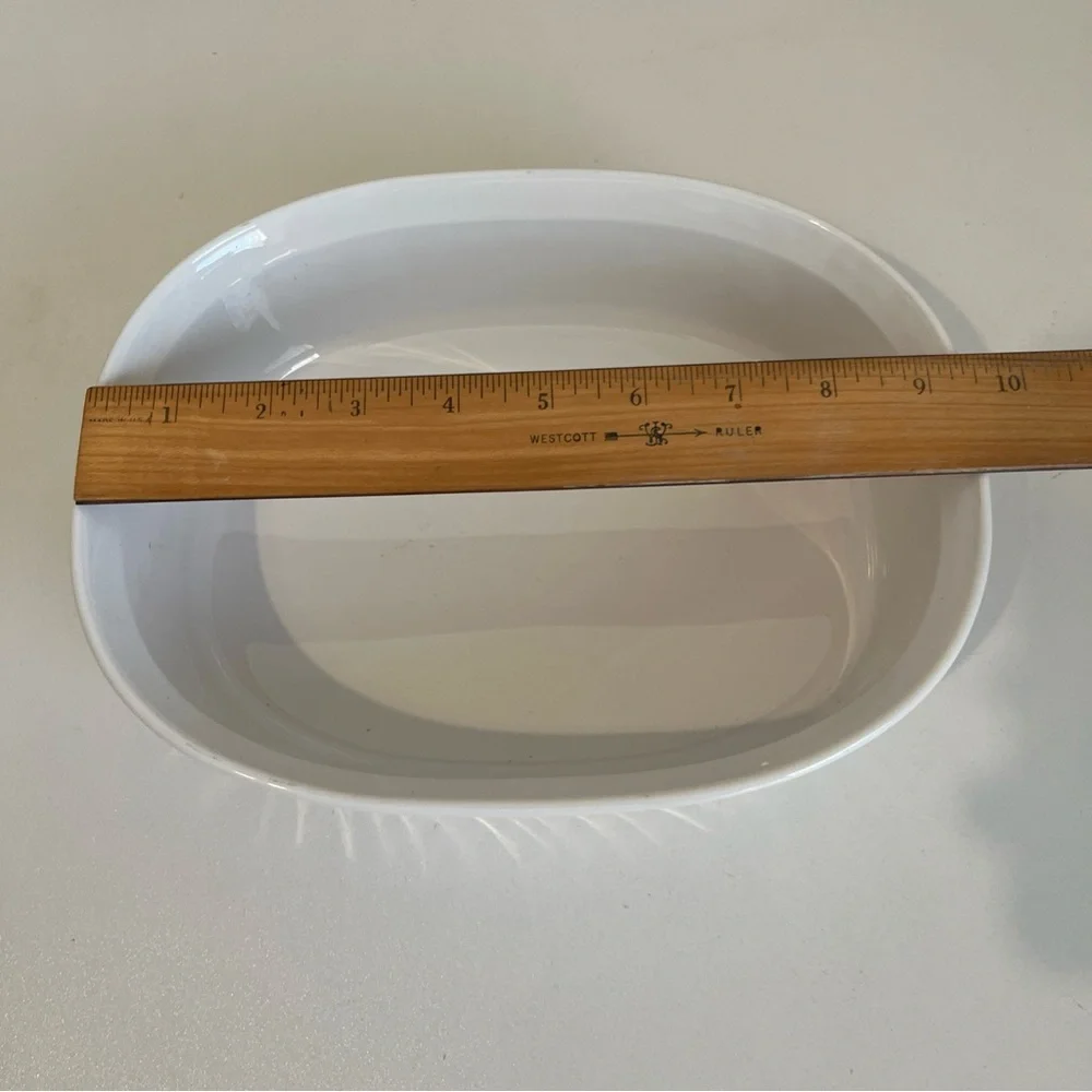 Corningware Oval Casserole Dish with Lid French White F-12-B 1.8 Liter - Picture 7 of 9